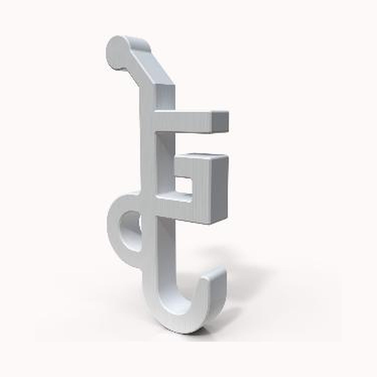 3D-Haken für umlaufende Kederleiste am Wohnwagen, freigestellt