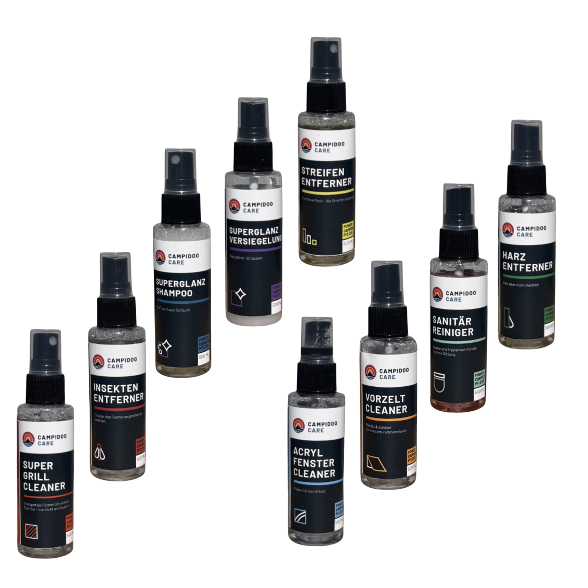 VERTRAU-MIR-SET: 9-teiliges Reinigungs Tester-Set mit je 50ml