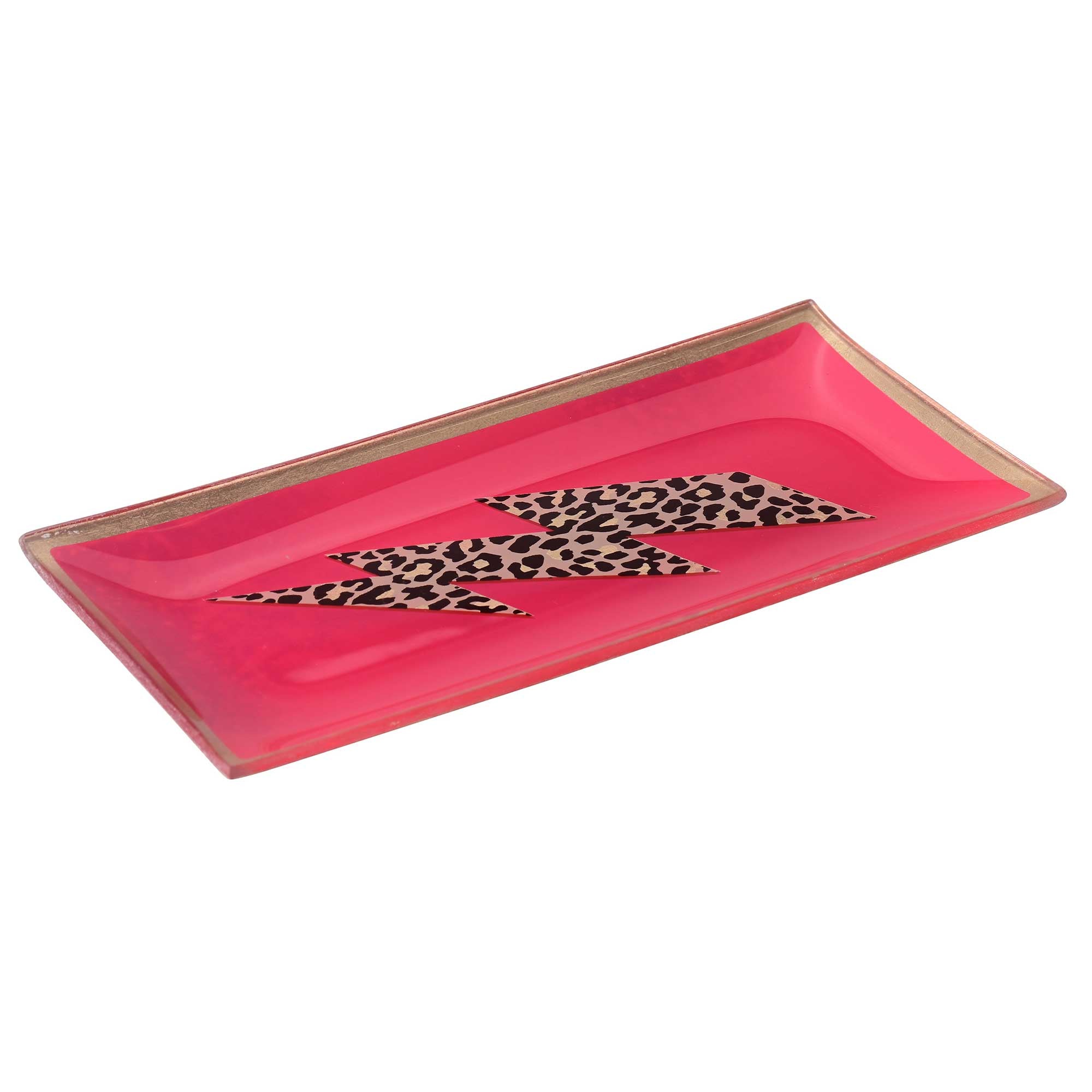 Glass plate "FLASH" neon pink