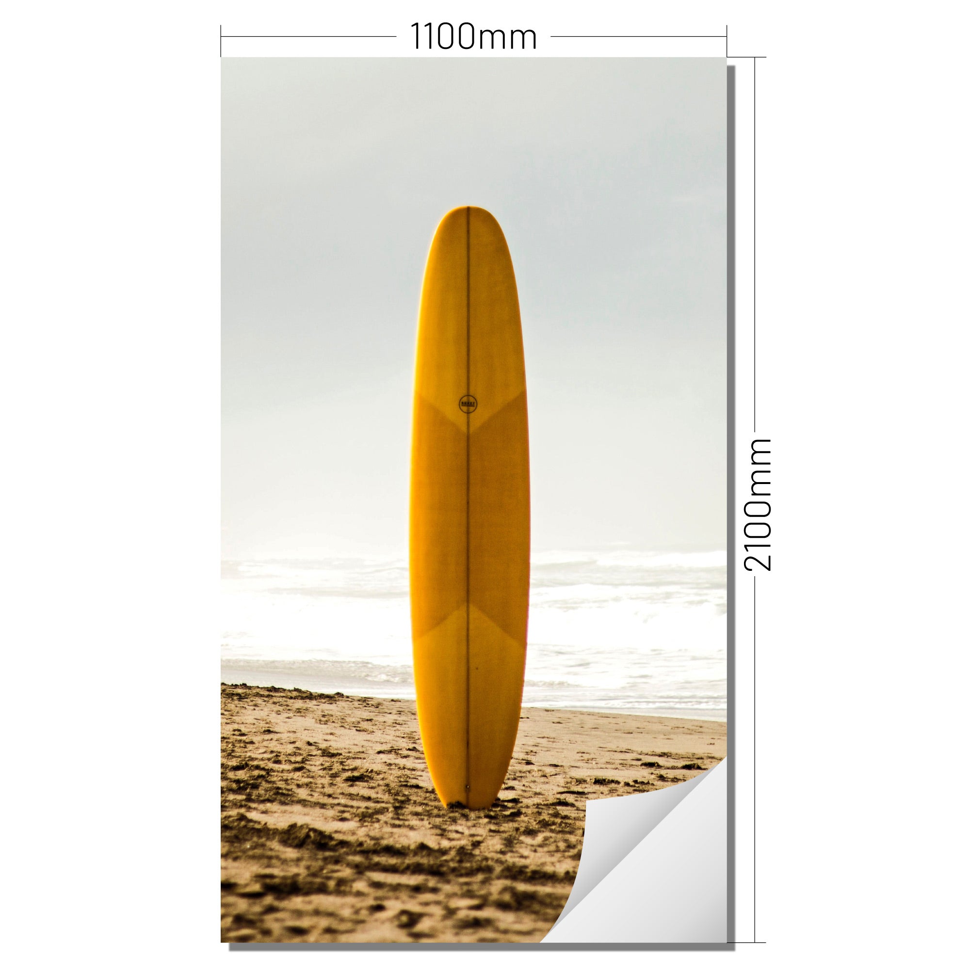 Wall film surfboard