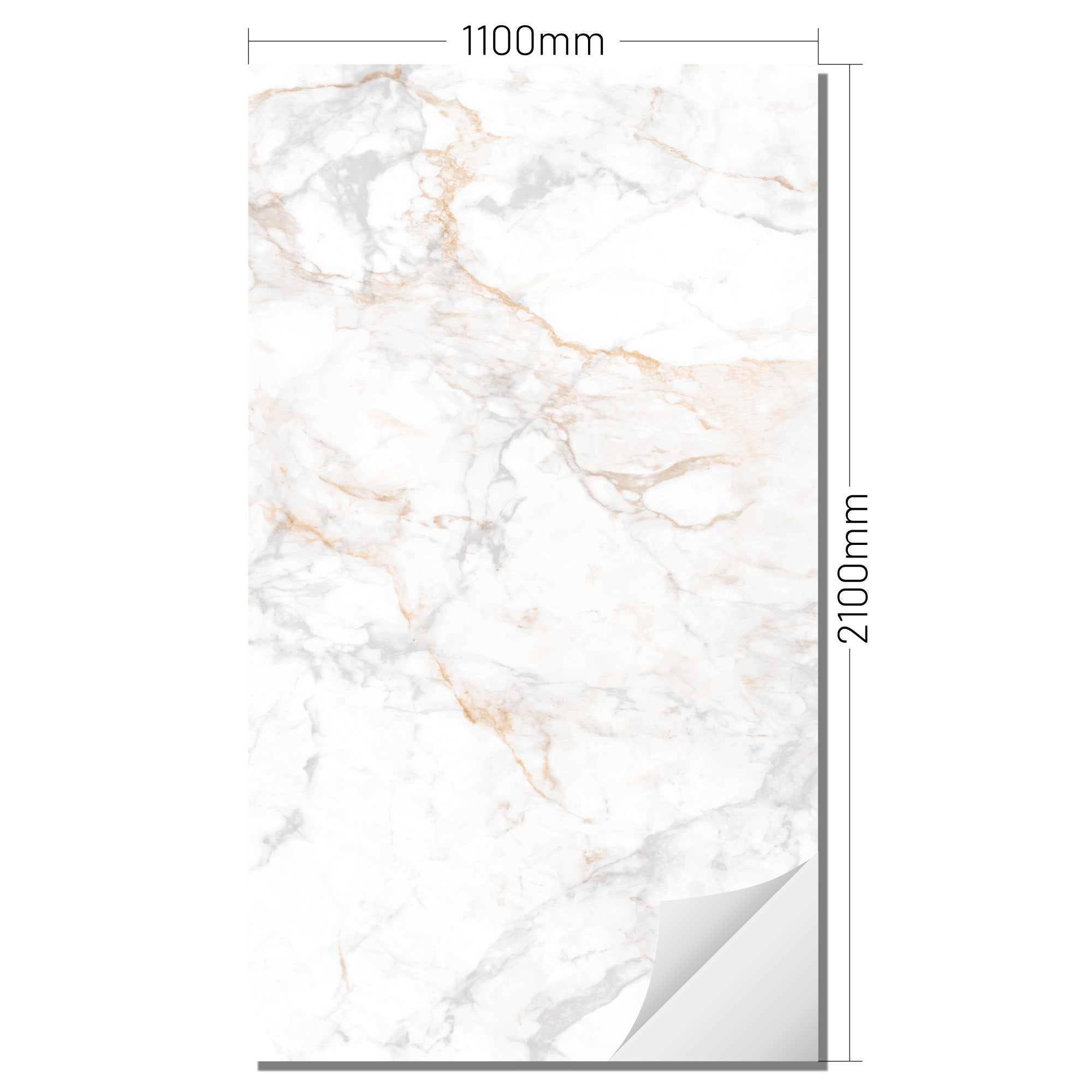 Wall foil warm marble